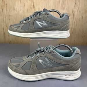 New Balance Women's WW877SB Walking Shoes Size 10 Silver Athletic Sneakers Used